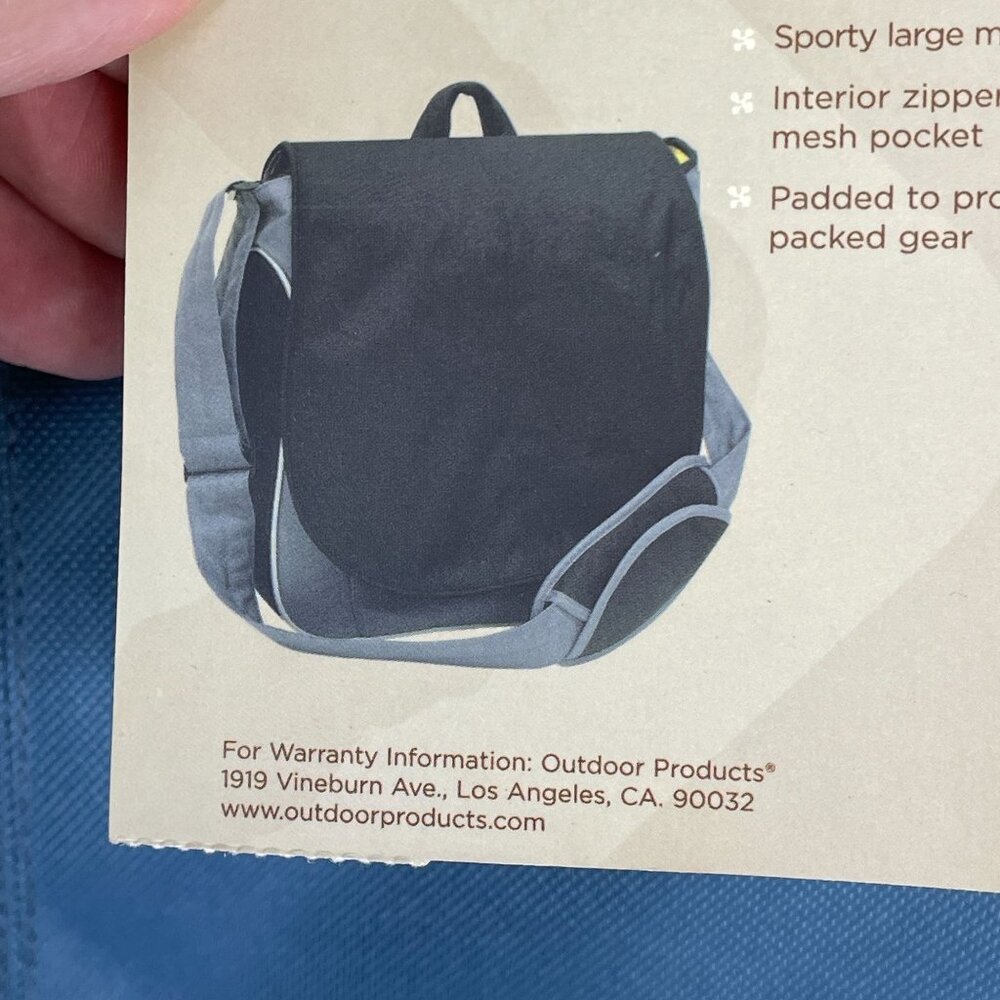 Outdoor Products Unisex Messenger Bag NWT Padded Back To School College Courier - Picture 16 of 16